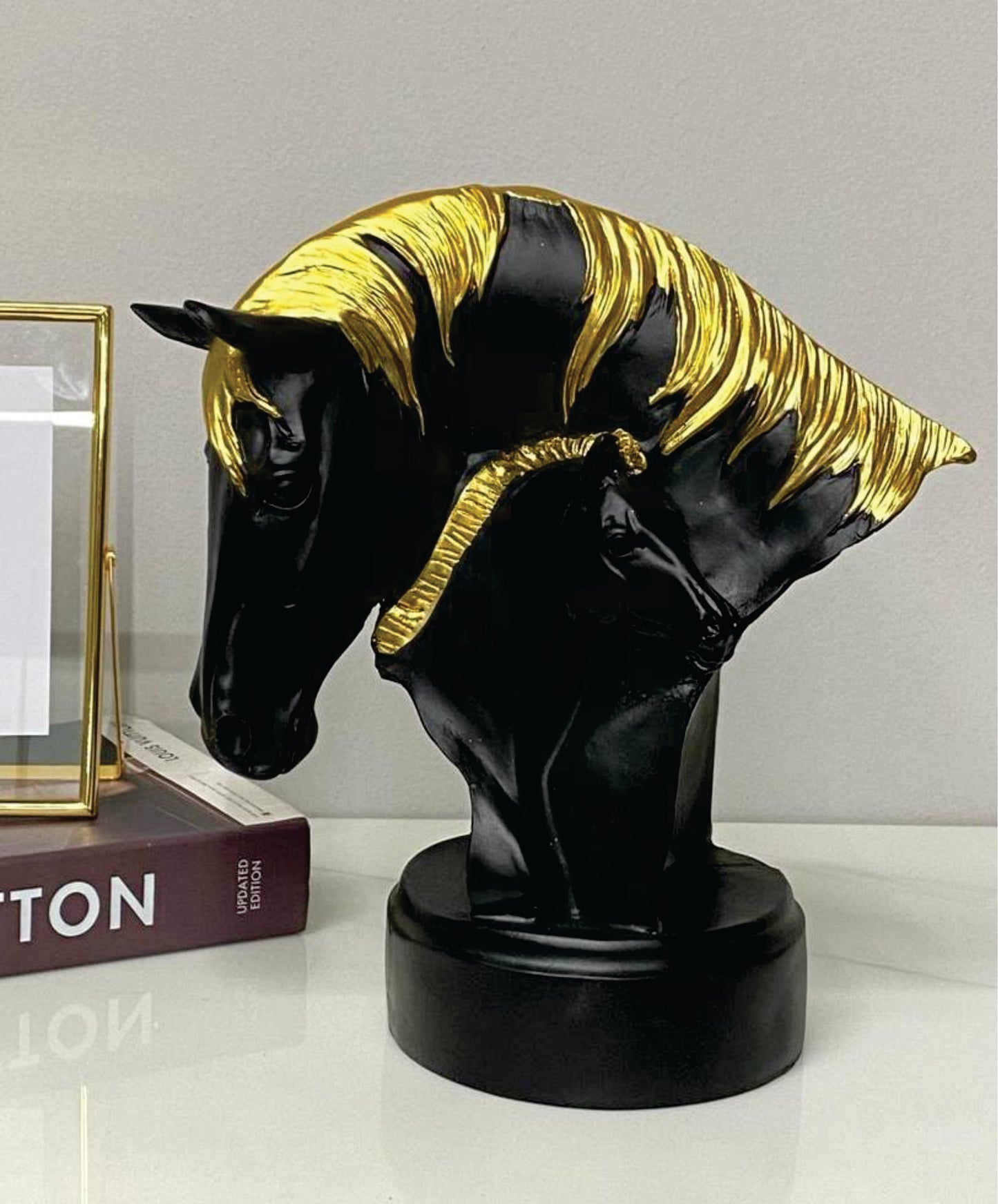 FIGURA DECORATIVA DUO EQUINO